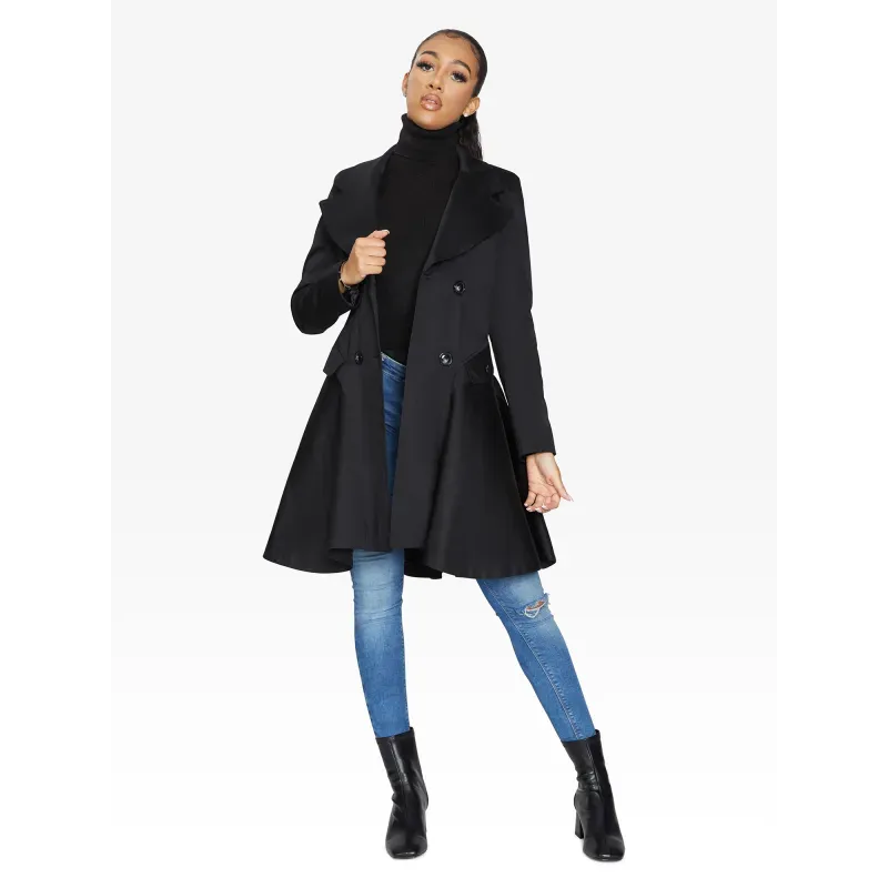 Double Breasted Skater Coat