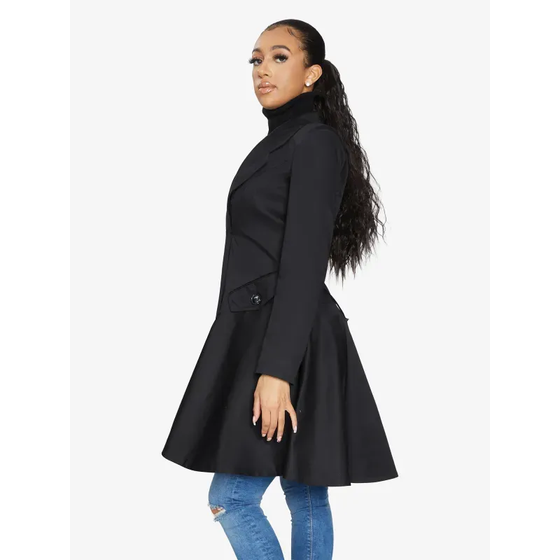 Double Breasted Skater Coat