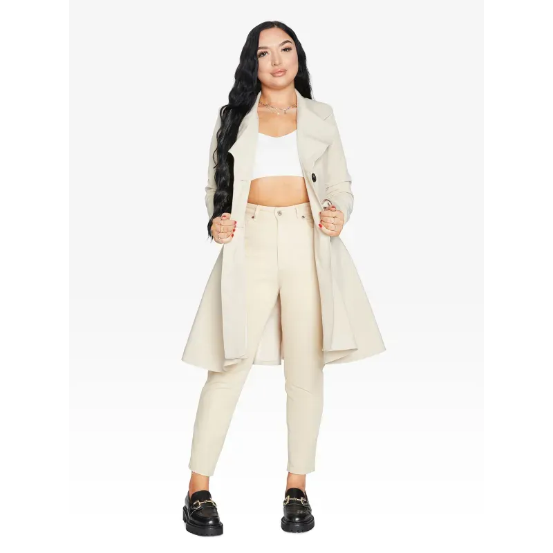 Double Breasted Skater Coat