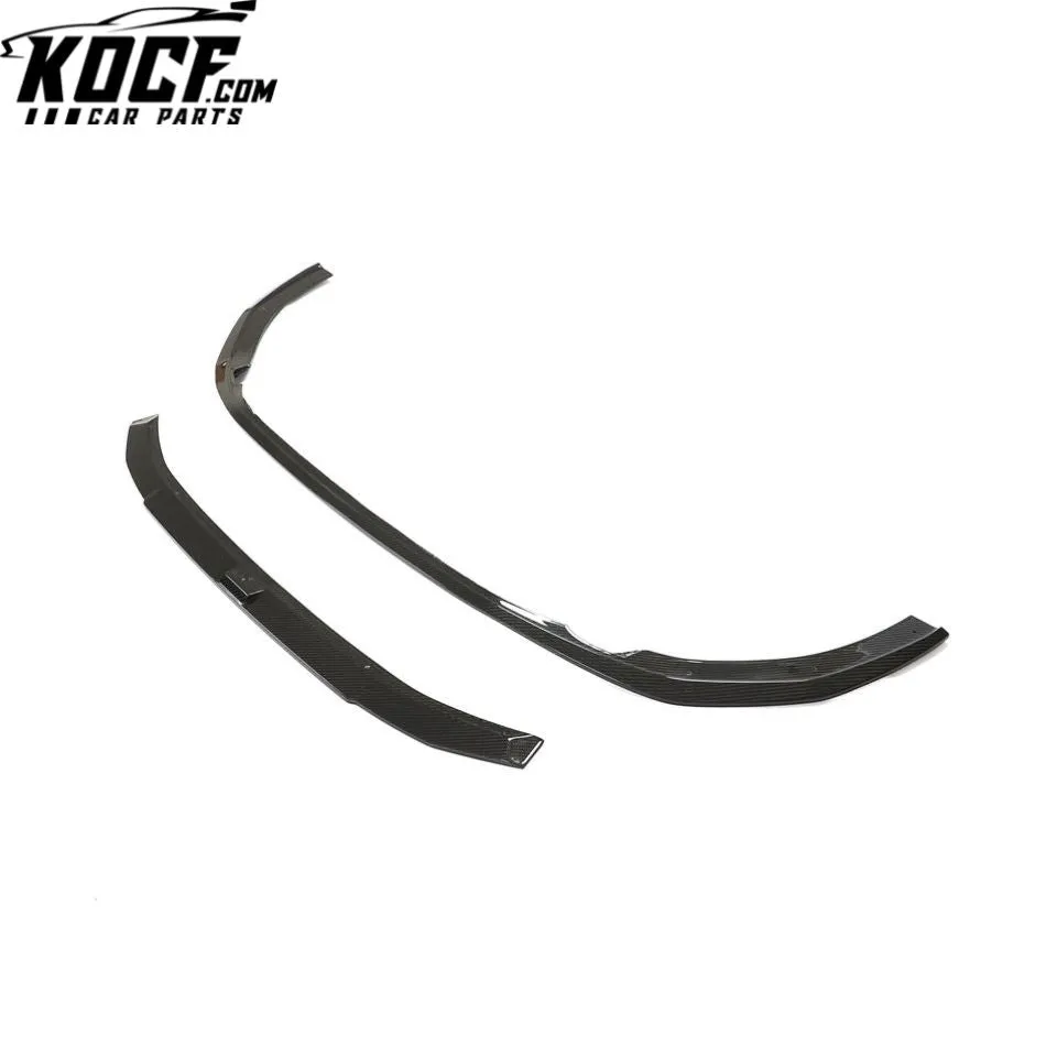 Dry Carbon Fiber RS4 Front Bumper Lip for Audi RS4 B9 A4 Avant 4-Door 2020 2021