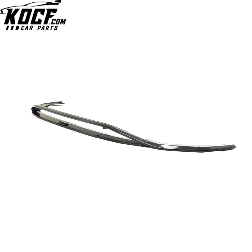 Dry Carbon Fiber RS4 Front Bumper Lip for Audi RS4 B9 A4 Avant 4-Door 2020 2021