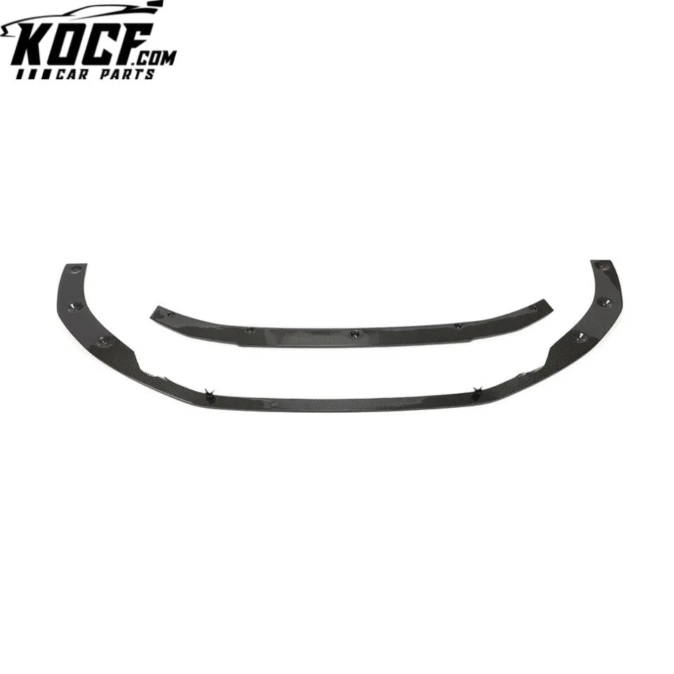 Dry Carbon Fiber RS4 Front Bumper Lip for Audi RS4 B9 A4 Avant 4-Door 2020 2021