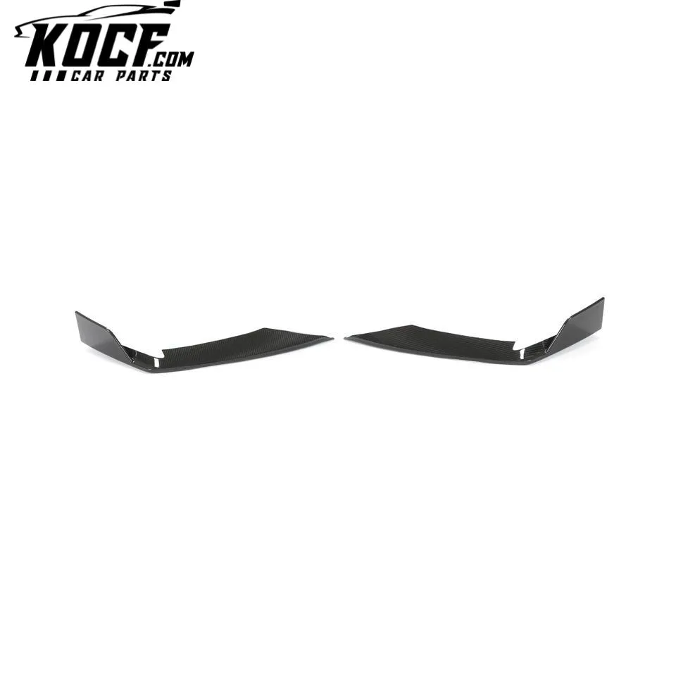 Dry Carbon Fiber RS6 C8 Front Bumper Splitter Lip Spoiler for Audi RS6 C8 Avant Wagon 4-Door 2019-2022