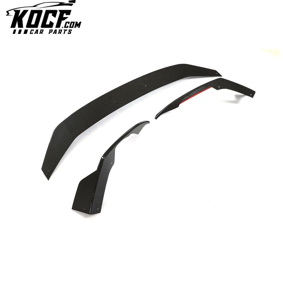 Dry Carbon Fiber RS6 C8 Front Bumper Splitter Lip Spoiler for Audi RS6 C8 Avant Wagon 4-Door 2019-2022