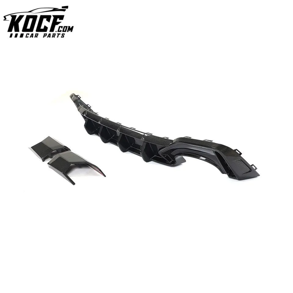 Dry Carbon Fiber RS6 Rear Bumper Lip for Audi RS6 A6 C8 Avant Wagon 4-Door 2019- 2021