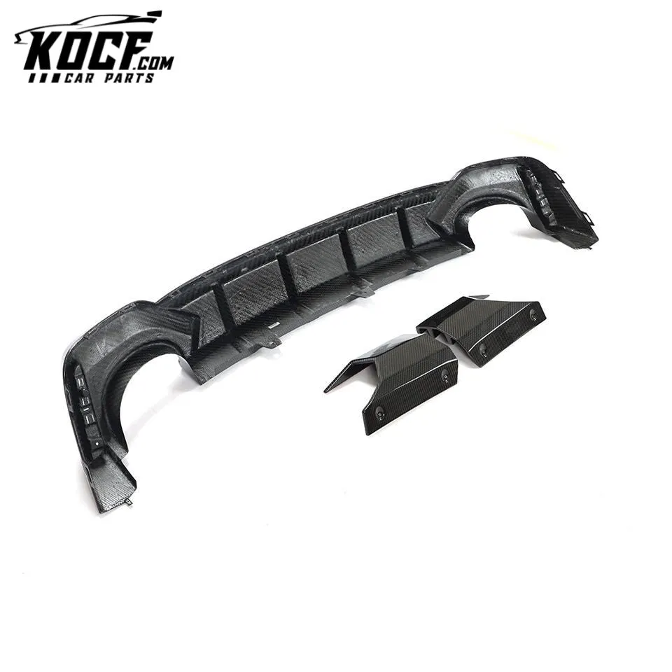 Dry Carbon Fiber RS6 Rear Bumper Lip for Audi RS6 A6 C8 Avant Wagon 4-Door 2019- 2021