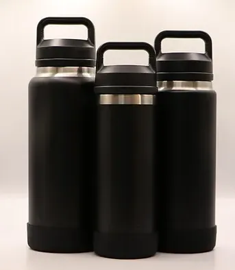 Essential Armour Silicon Yeti Bottle Protector - Black - Le Noir