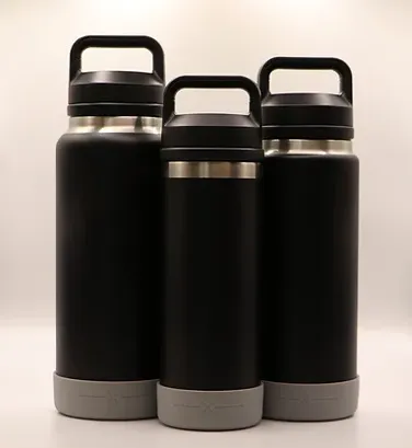 Essential Armour Silicon Yeti Bottle Protector - Grey - The Polished