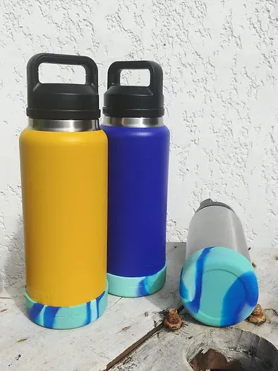 Essential Armour Silicon Yeti Bottle Protector - Ocean - The Remedy