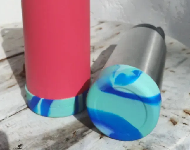 Essential Armour Silicon Yeti Bottle Protector - Ocean - The Remedy
