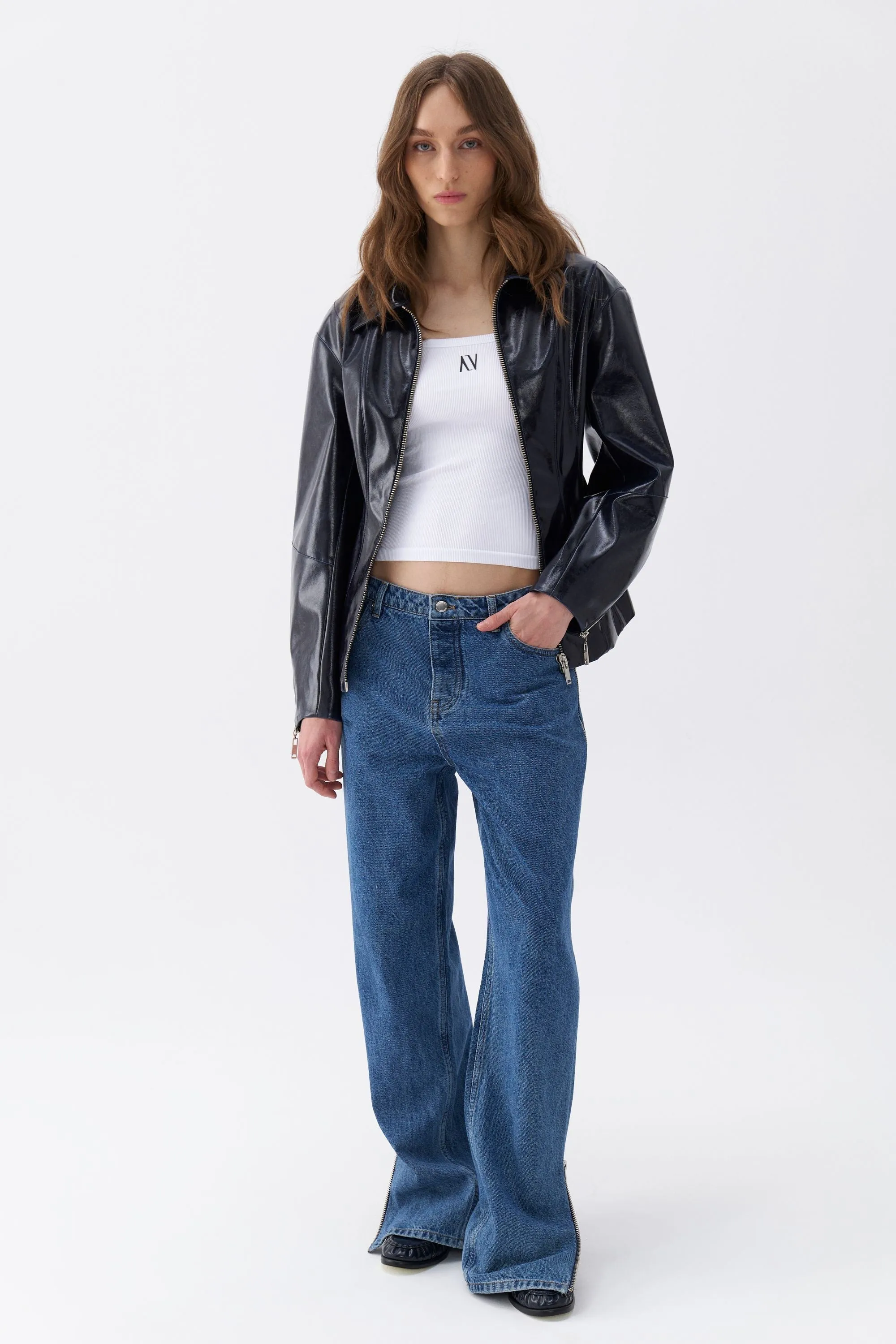 Faux Leather Jacket