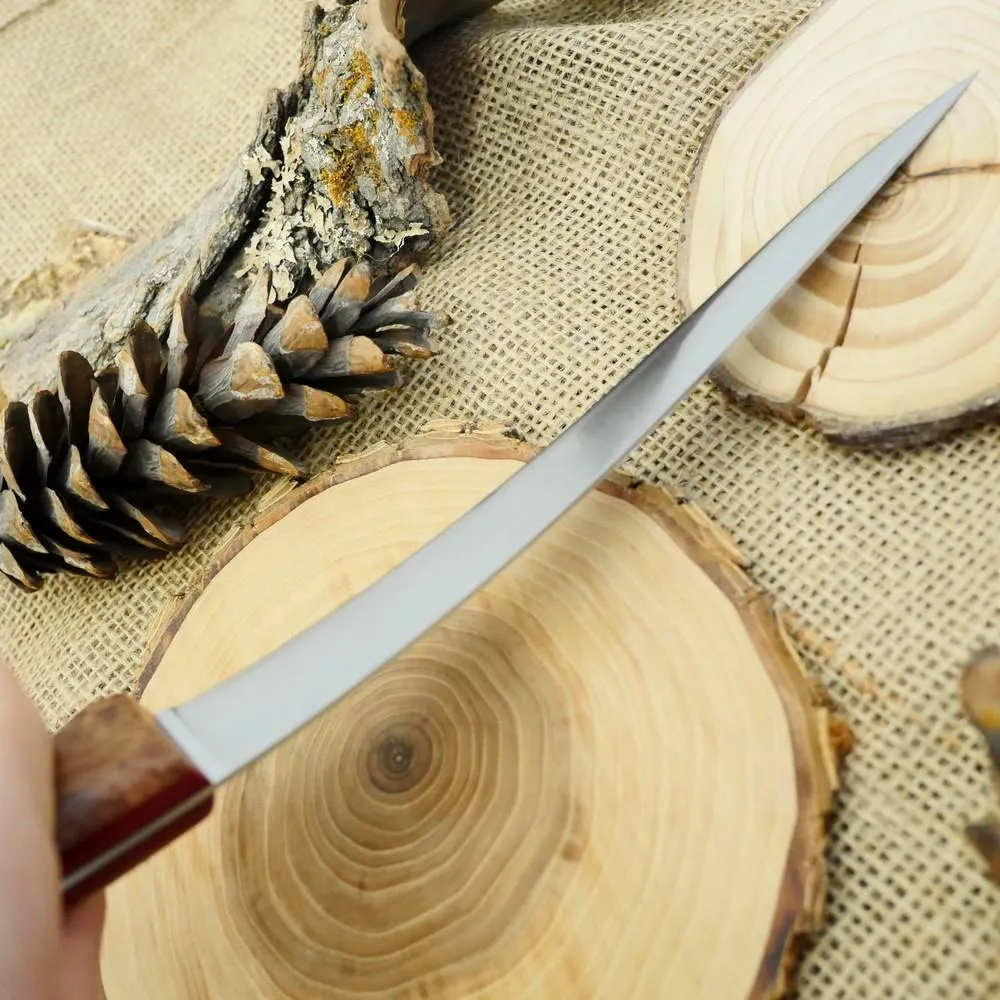 Fisherman: Maple Burl & Red Linen