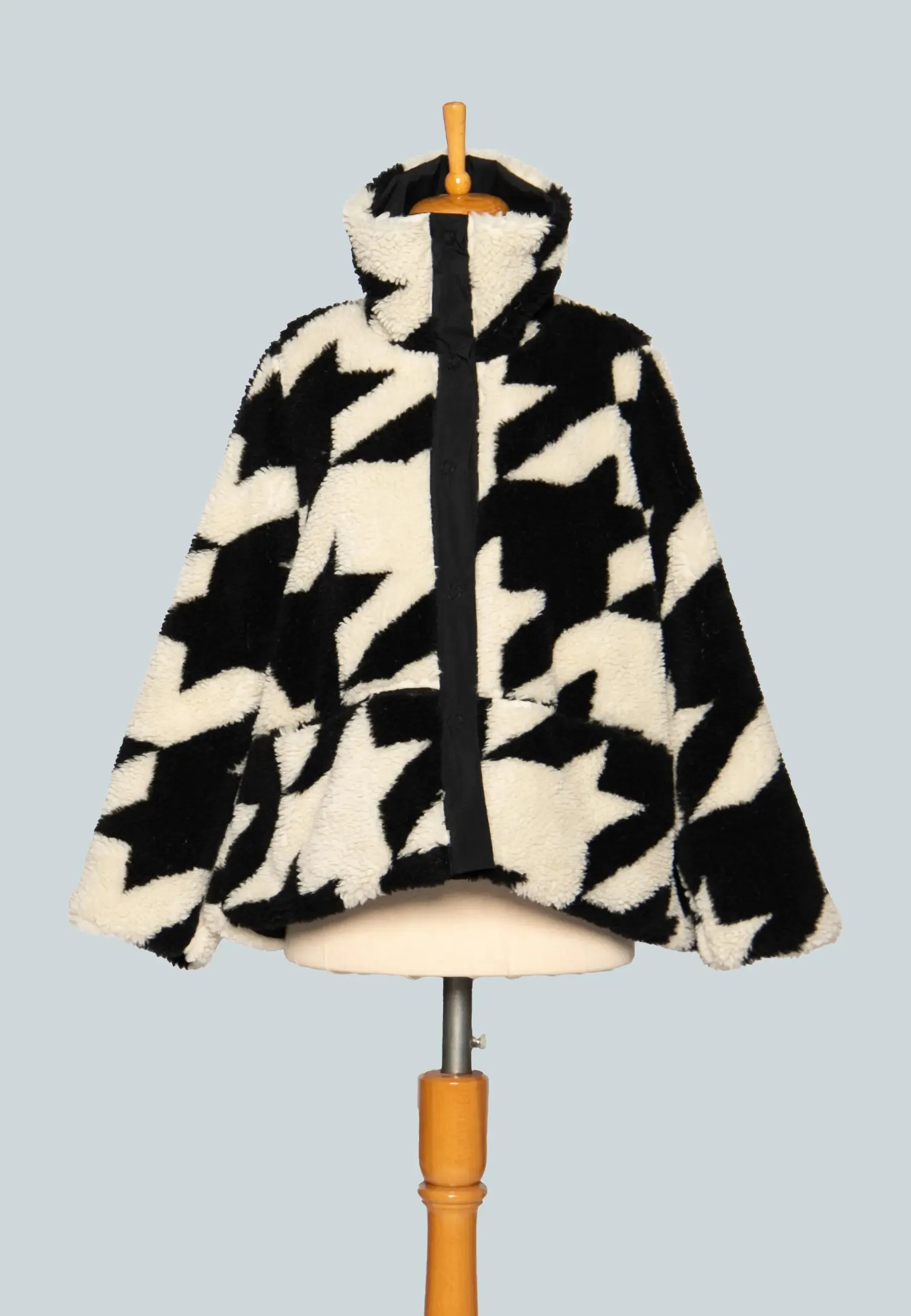 FLIP Mid-length, printed, reversible teddy coat