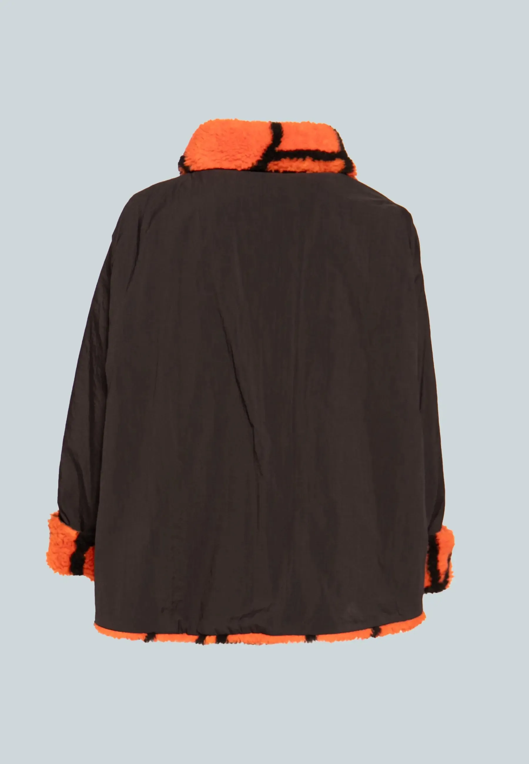FLIP Mid-length, printed, reversible teddy coat