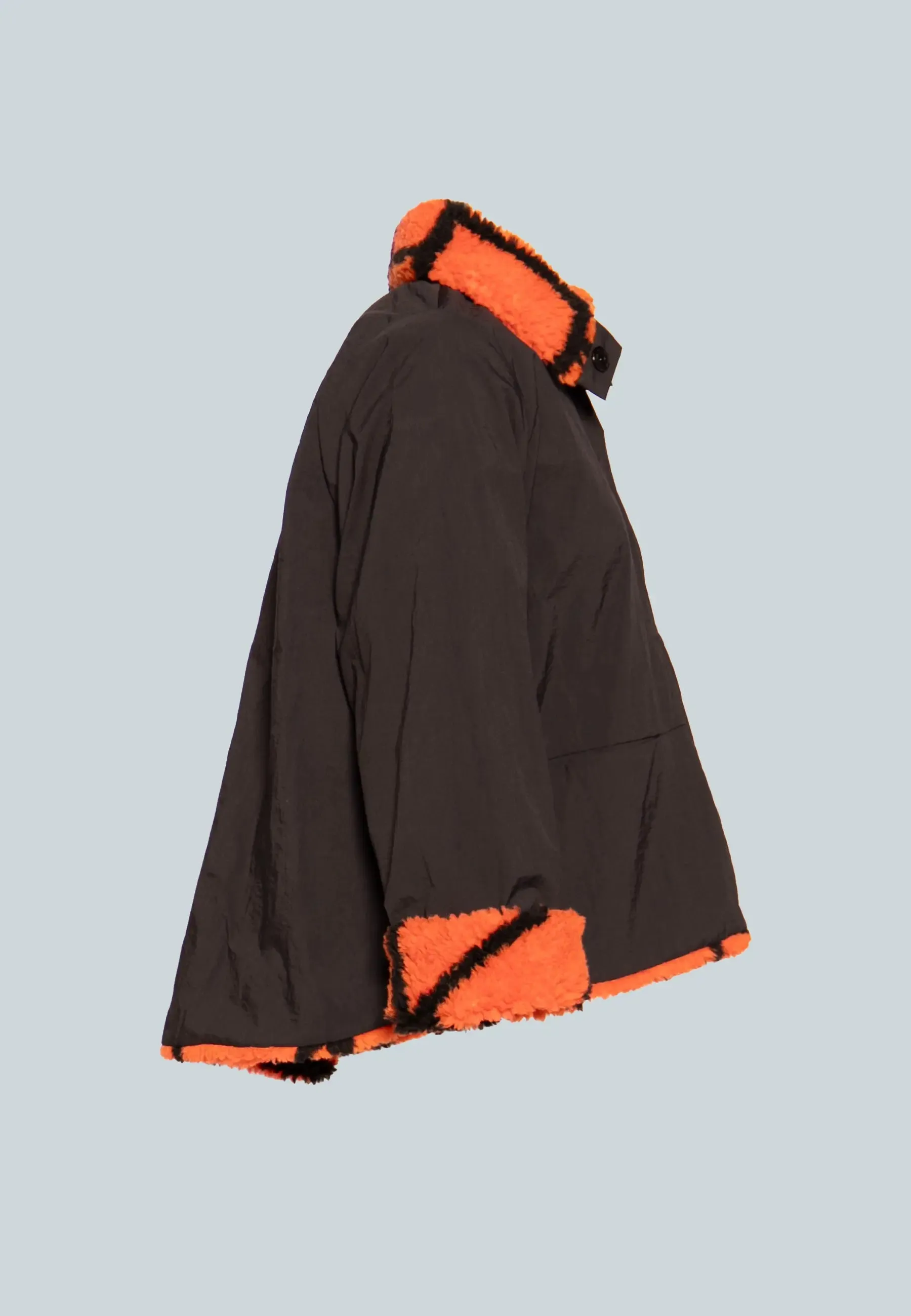FLIP Mid-length, printed, reversible teddy coat