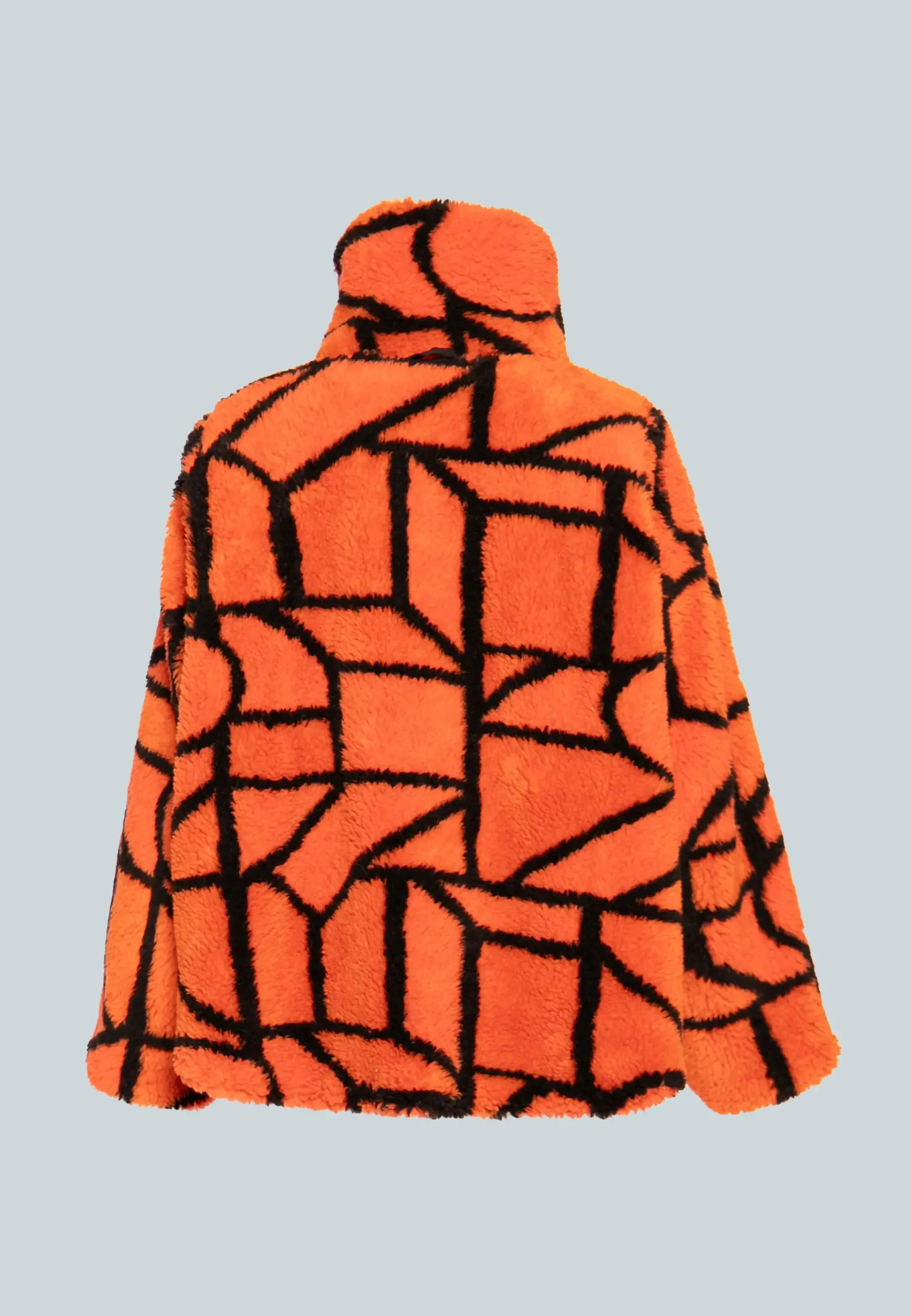FLIP Mid-length, printed, reversible teddy coat