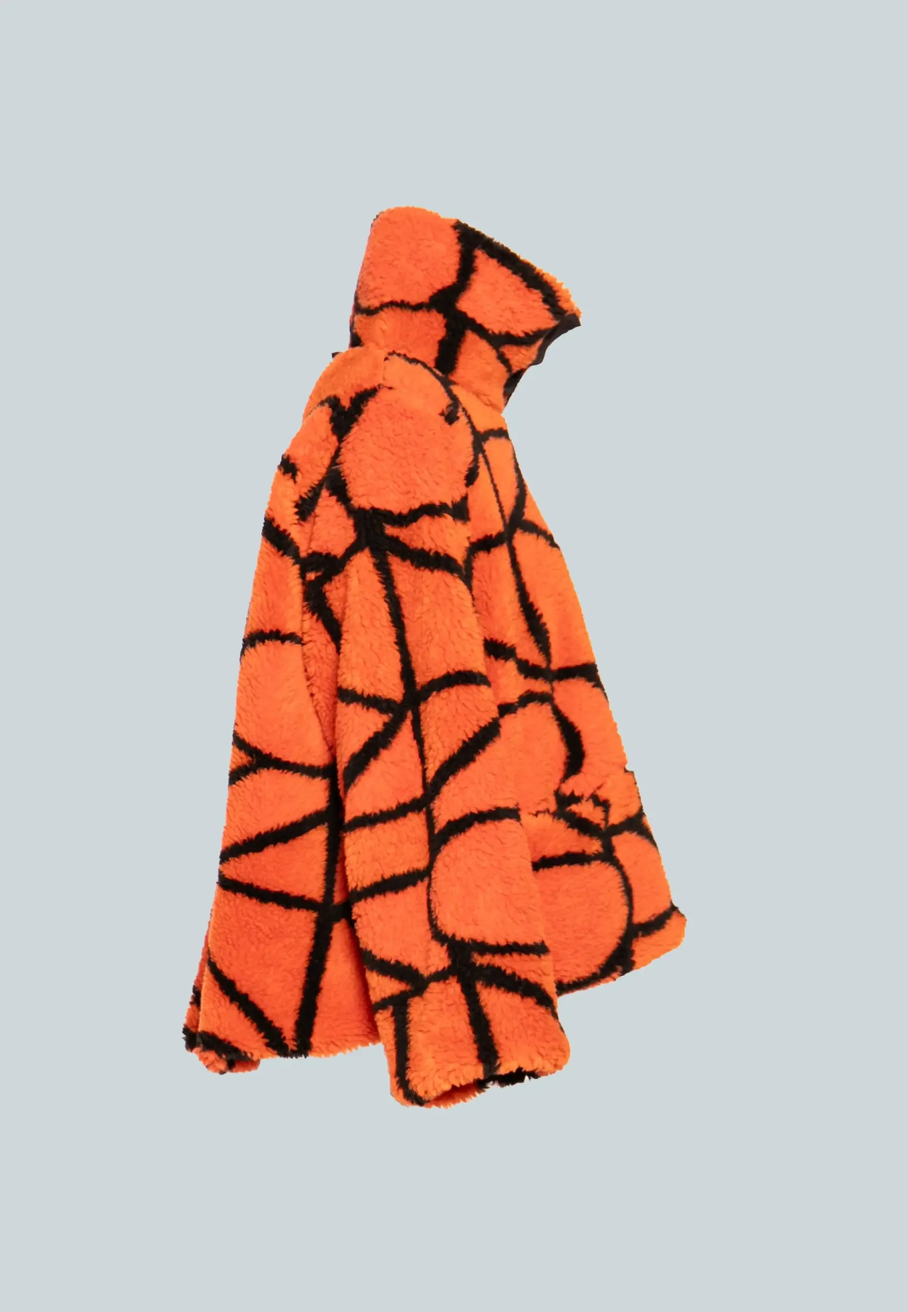 FLIP Mid-length, printed, reversible teddy coat