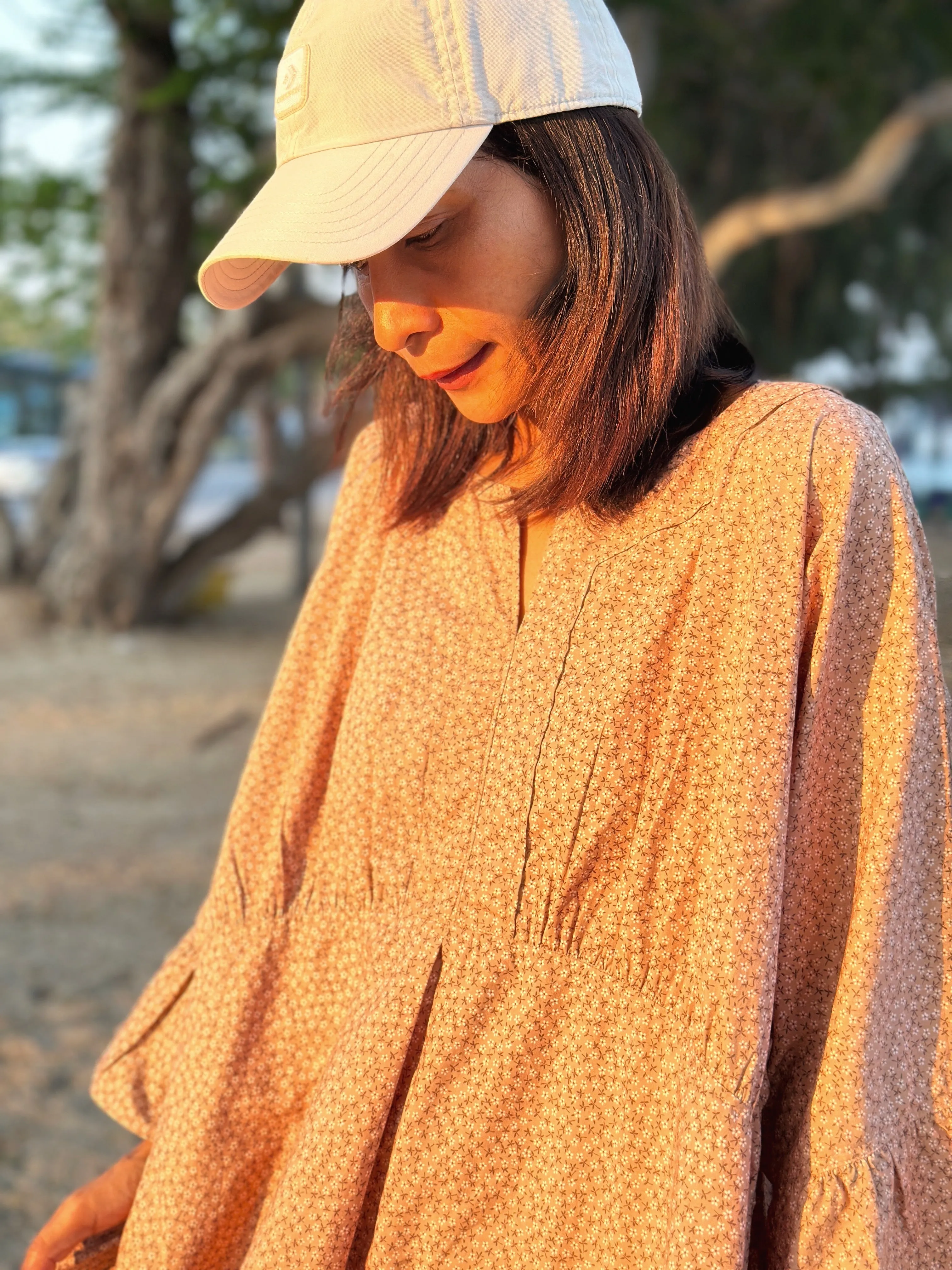 Floral cotton dress