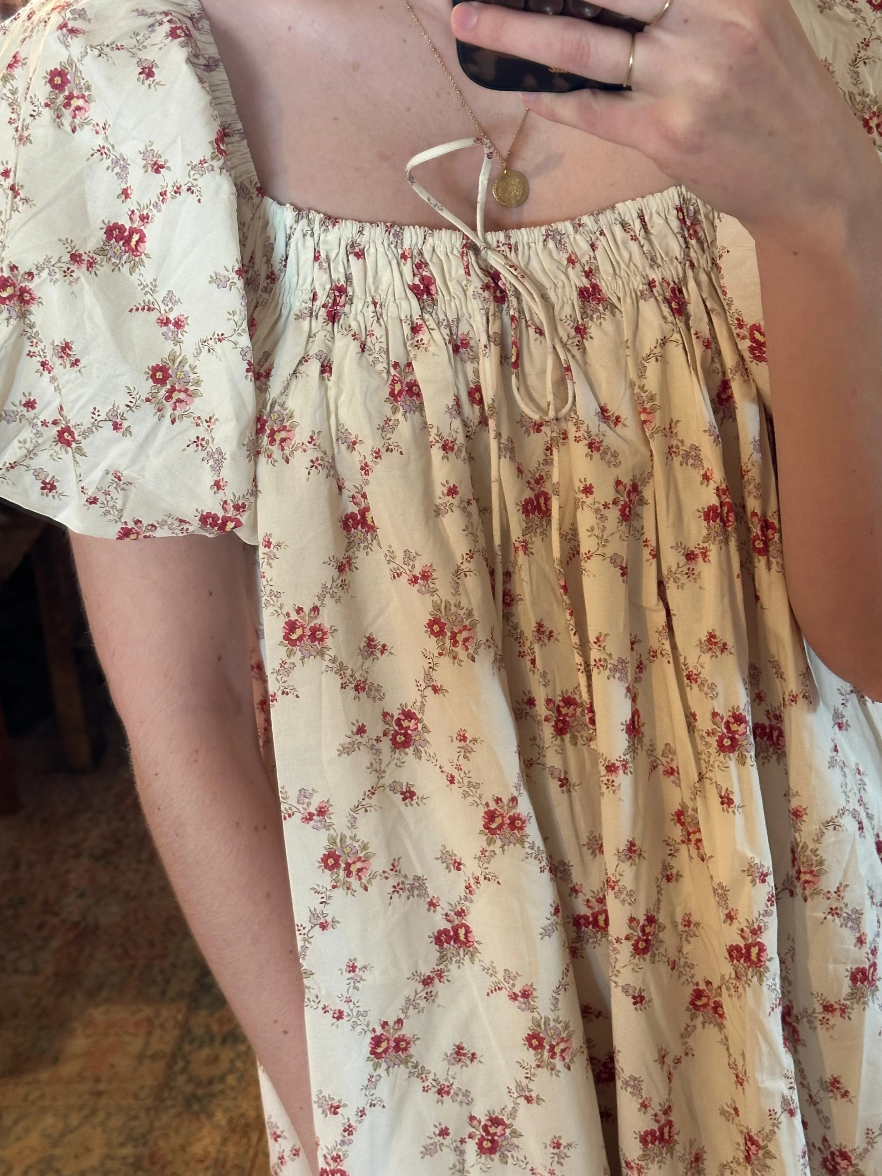 Floral Puff Sleeve Dress