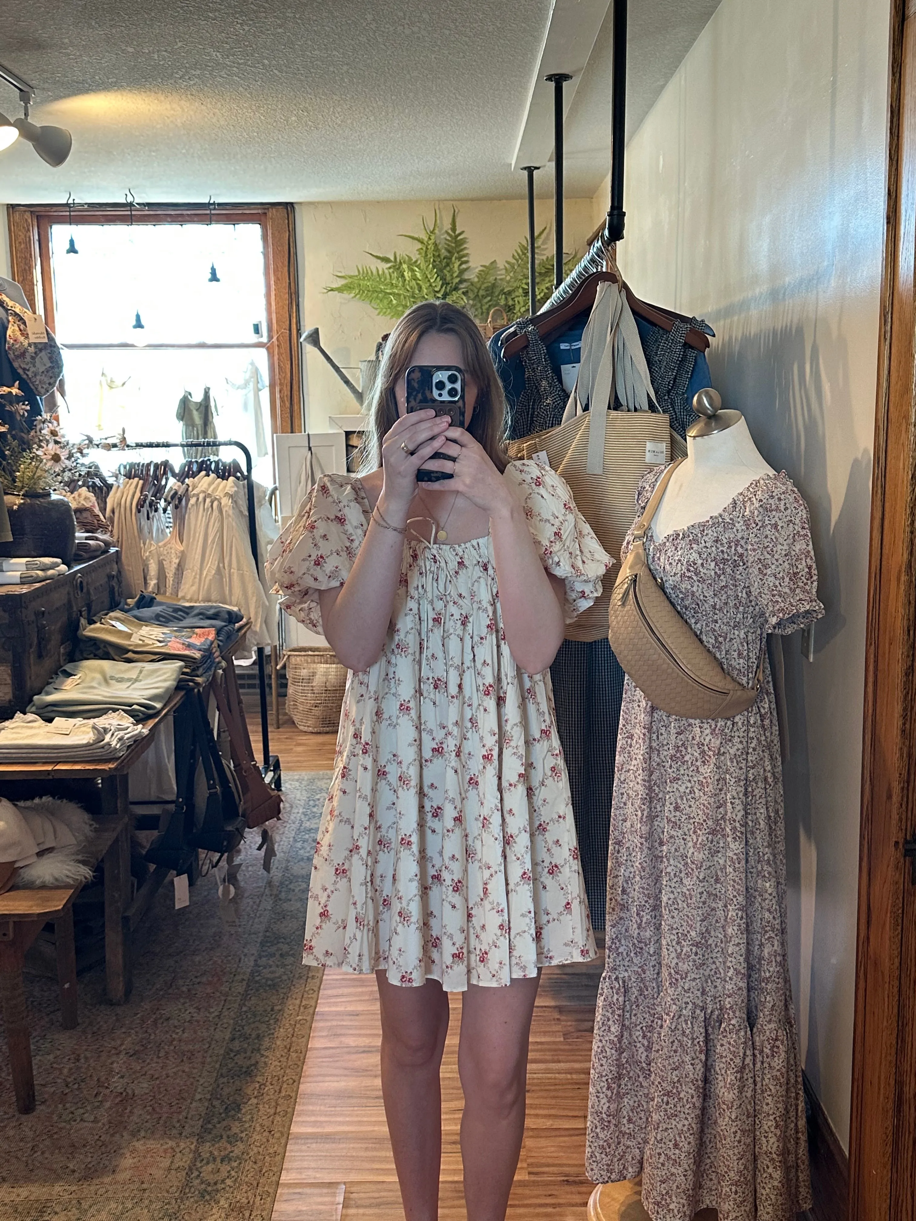 Floral Puff Sleeve Dress