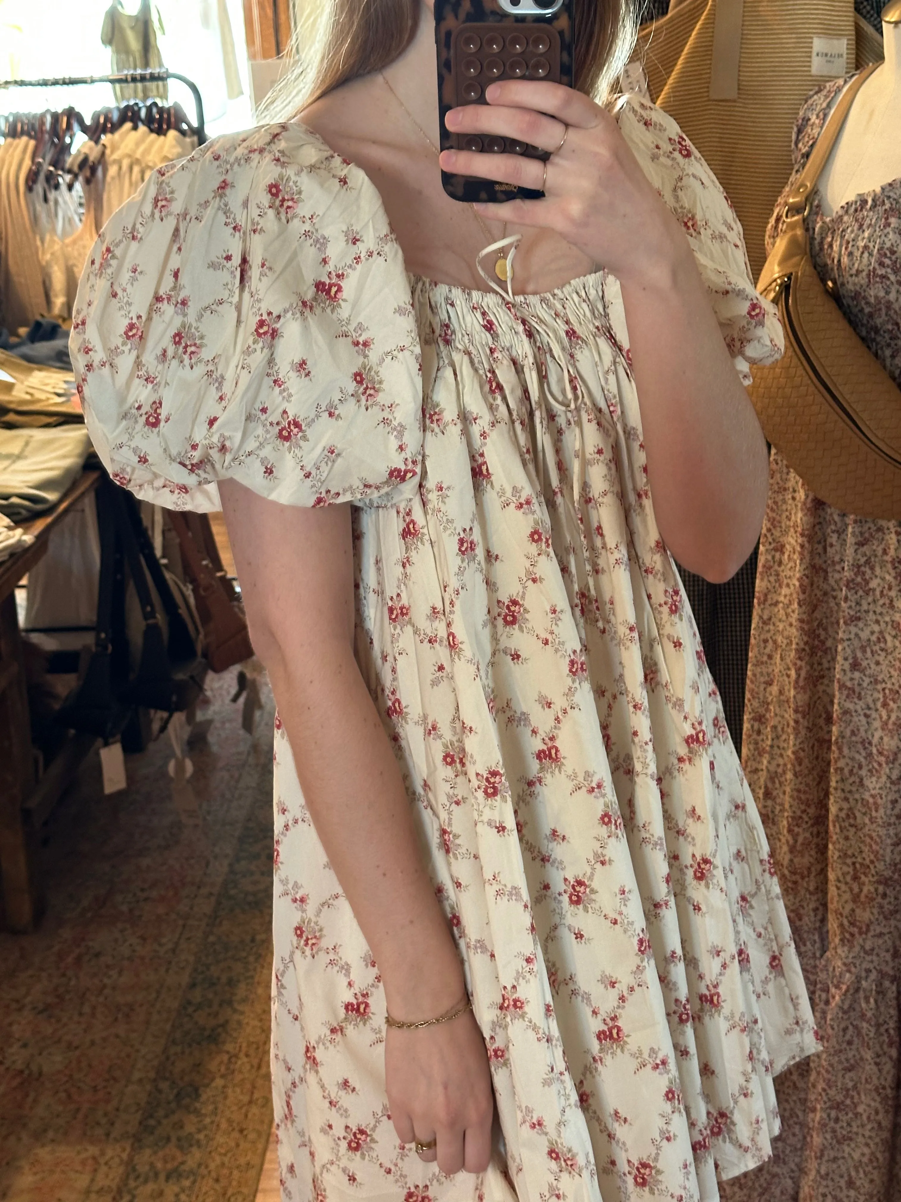 Floral Puff Sleeve Dress