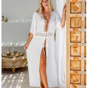 Free Spirit Long Line Lace Beach Dress