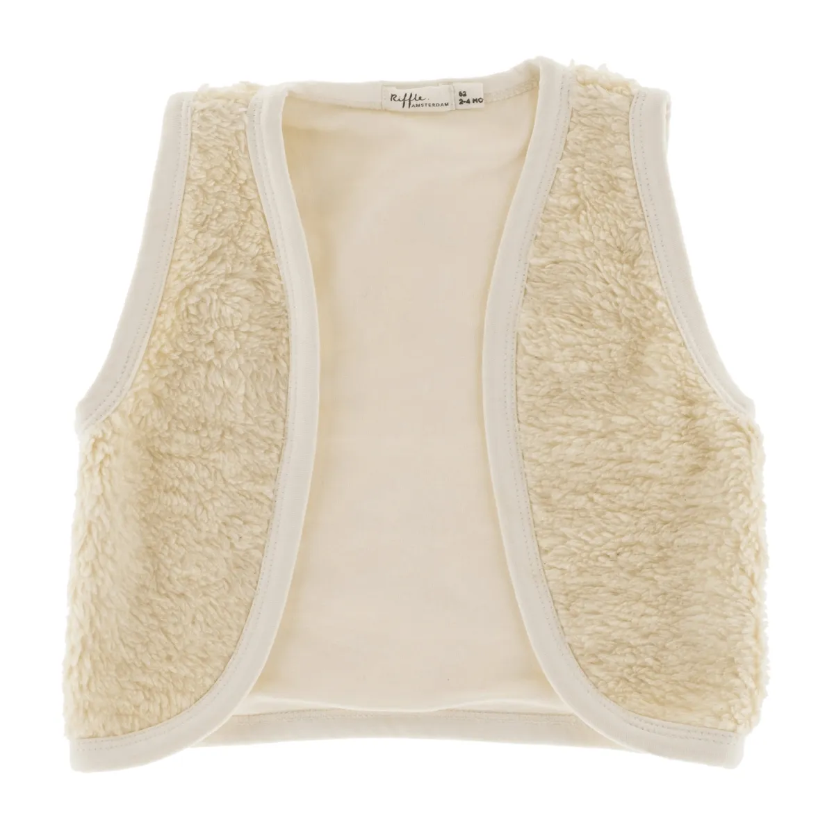 Gilet | Off White Cotton Fur