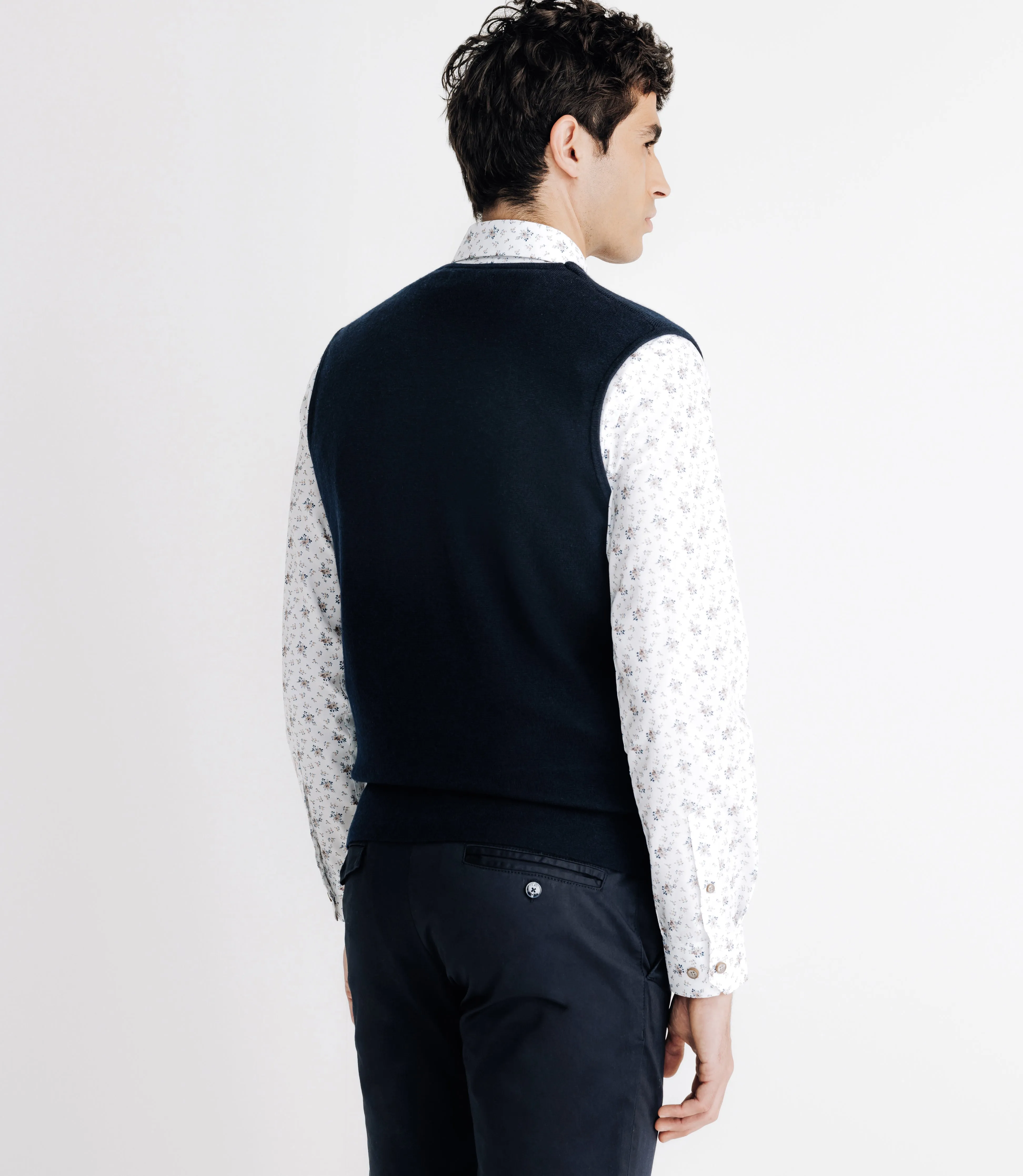 Gilet sans manches marine