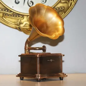 Gramophone Shape Rechargeable Retro Bluetooth Speaker USB