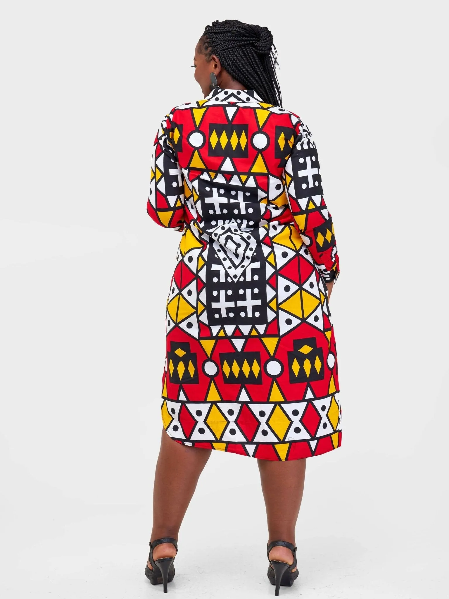 Gravio Fashions Kente Shirt Dress - Multicolored
