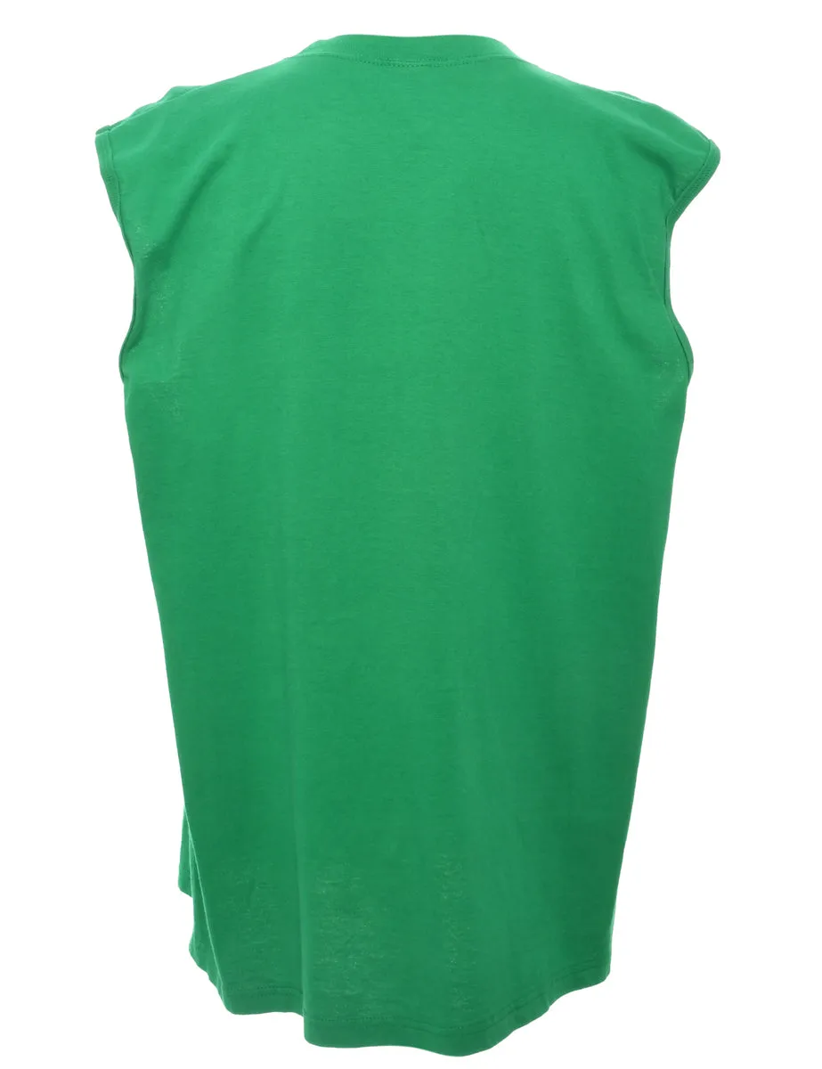 Green Plain T-shirt - XL