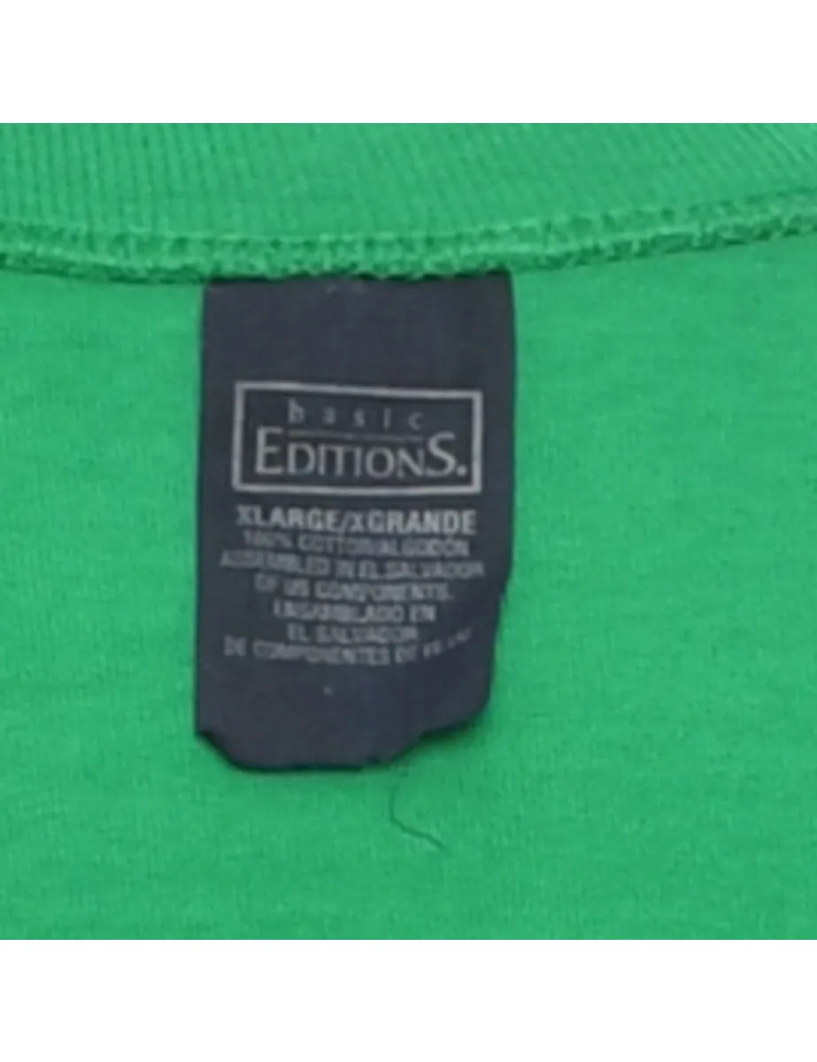 Green Plain T-shirt - XL