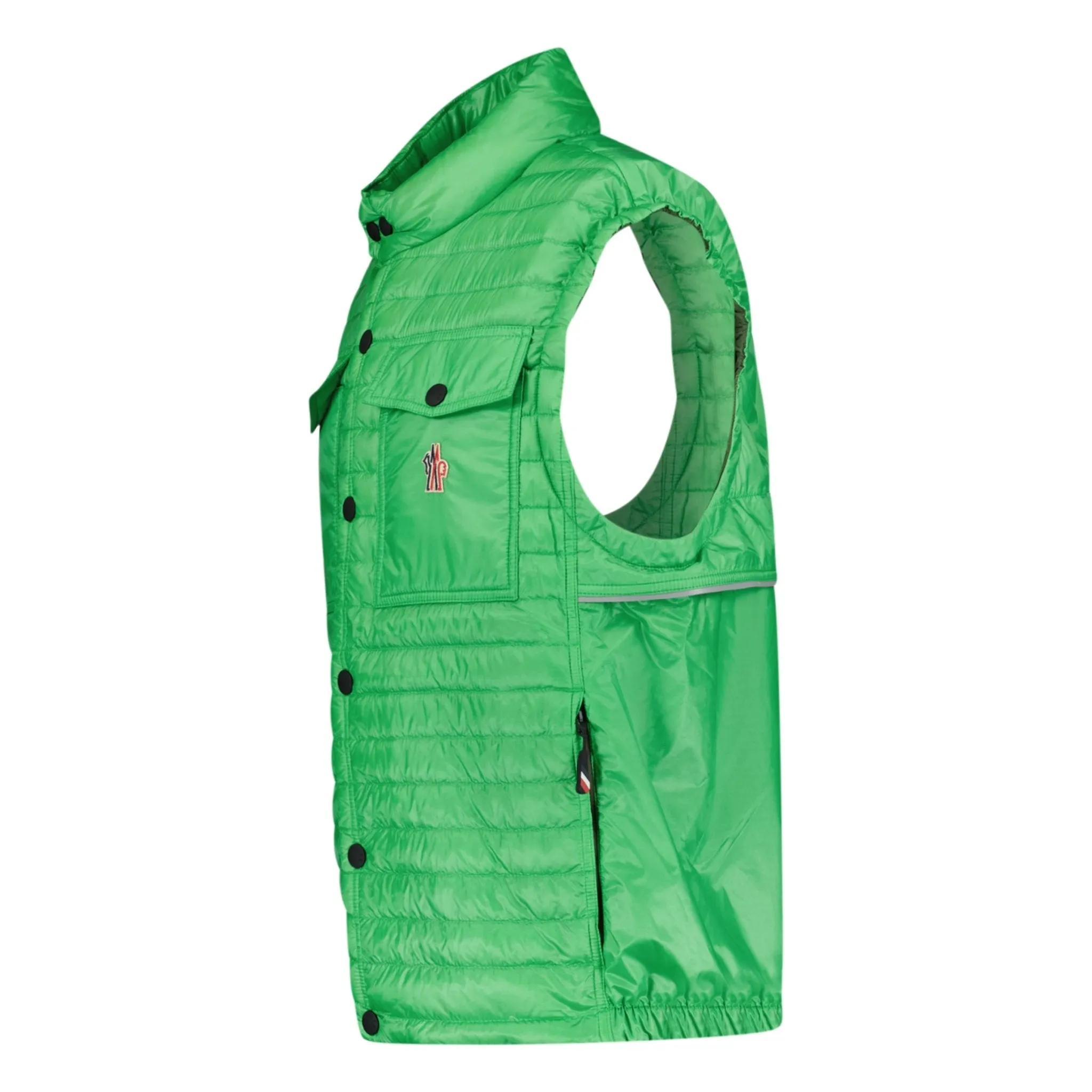 Grenoble 'Ollon' Fabric Gilet Green