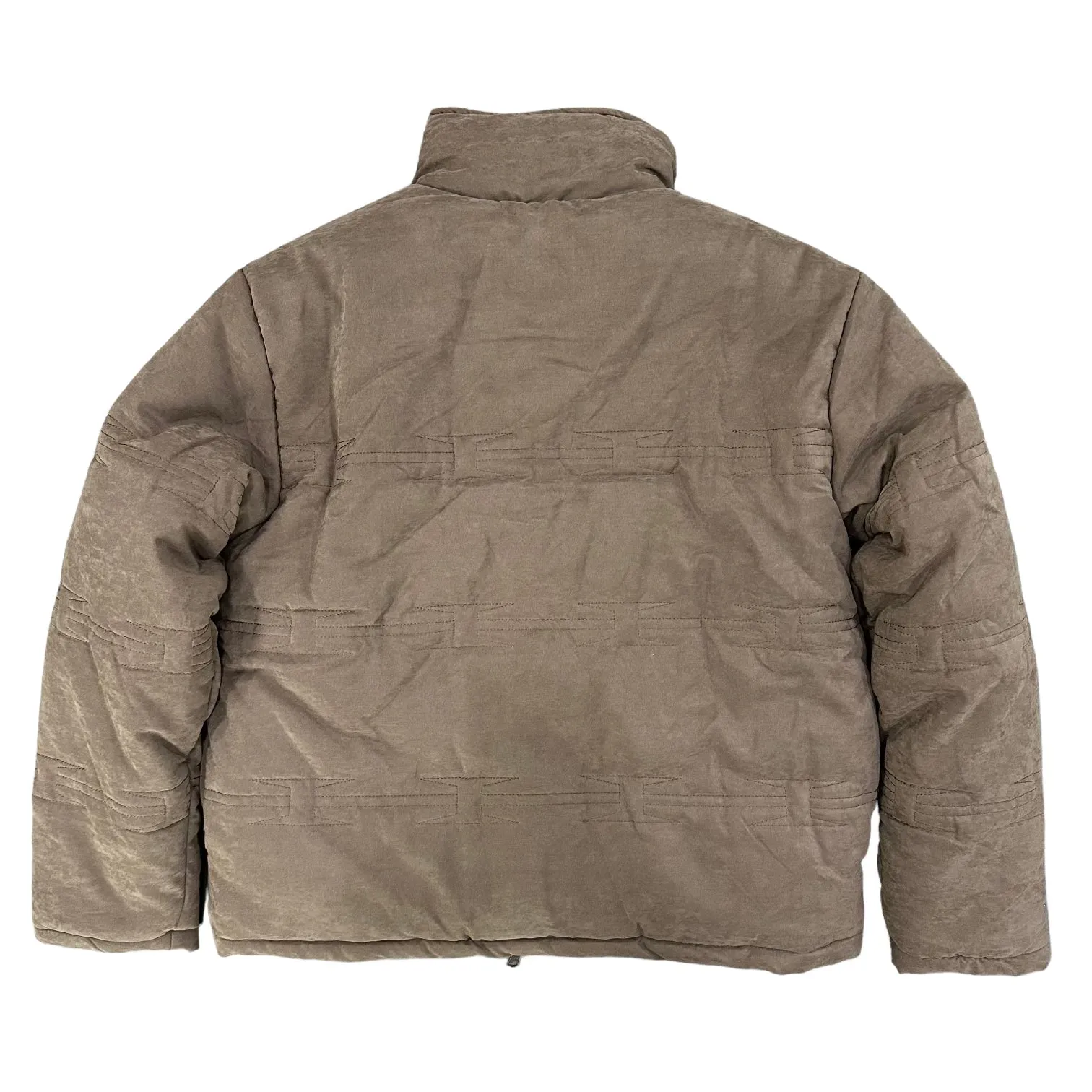 H Wire Quilted Brown Jacket