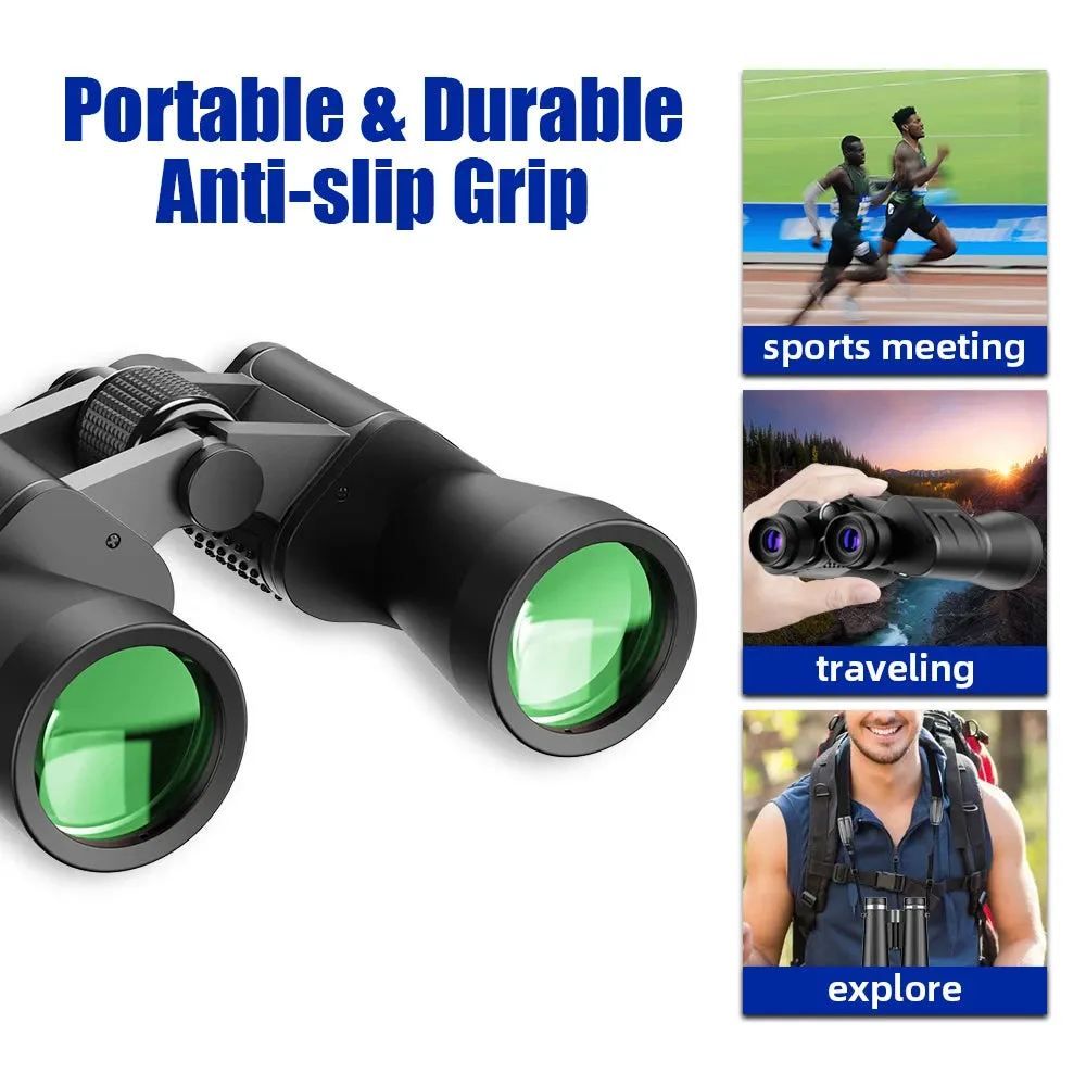 High Power Professional Marine Prizme Waterproof Extreme All-Terrain Black 7x50 HD Binocular by APEXEL