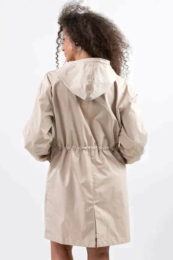 Hooded Button Jas