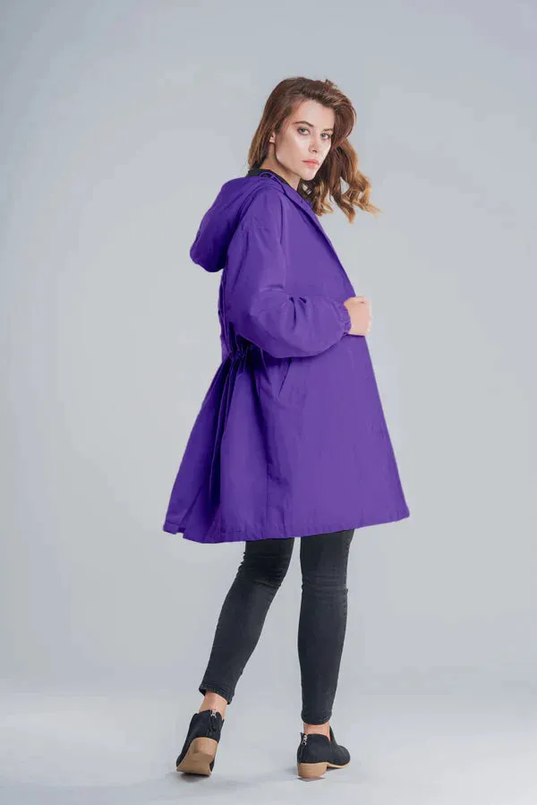 Hooded Button Jas