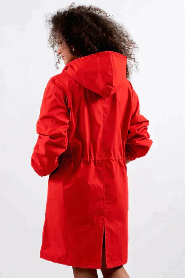 Hooded Button Jas