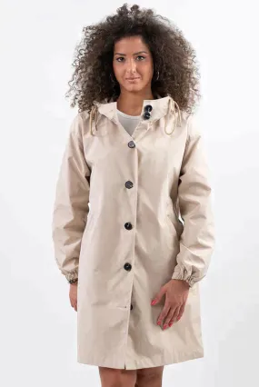 Hooded Button Jas