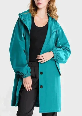 Hooded Button Jas