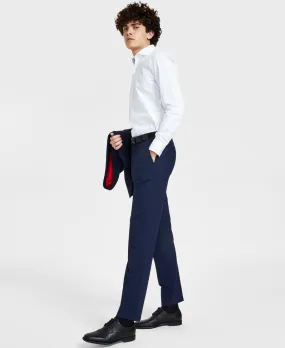 Hugo Boss Mens Modern fit Dress Pants 38 x 32 Blue Plaid