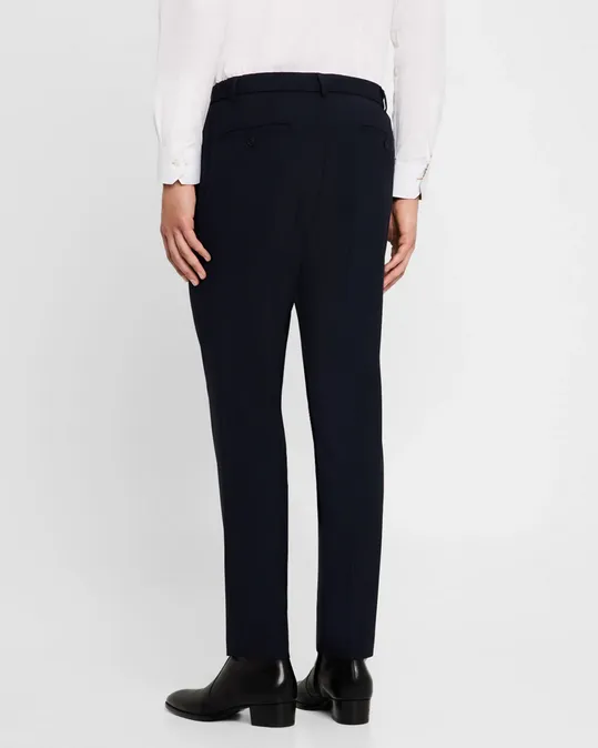 Hugo Boss Mens Slim Fit Genius Wool Dress Pants Blue 36 / 32