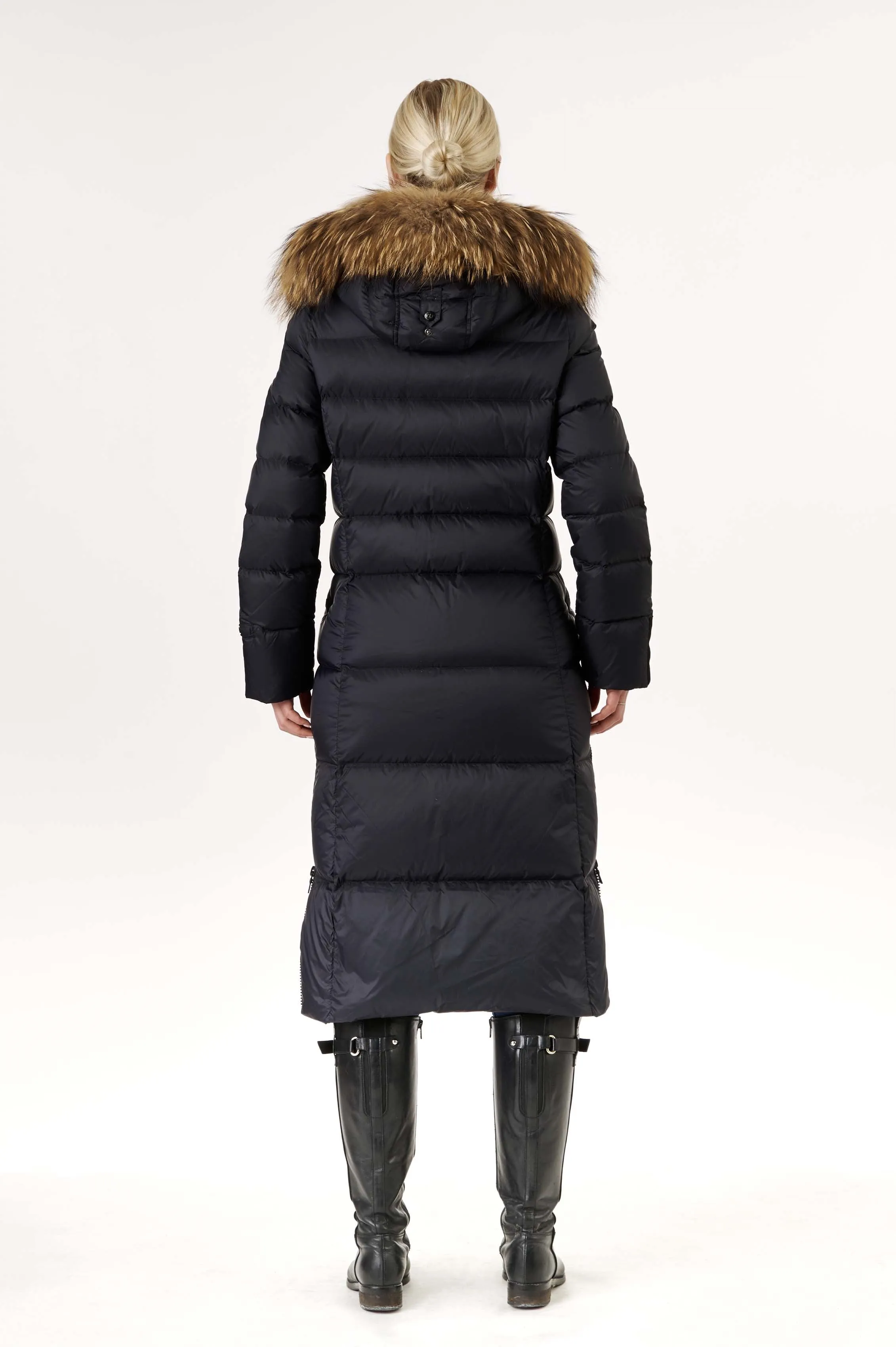 Iclyn Long Down Coat | Black