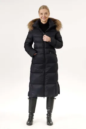 Iclyn Long Down Coat | Black