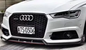 Karbel Carbon Dry Carbon Fiber Front Lip for Audi S6 & A6 S-Line & A6 Avant 2016-2018 C7.5