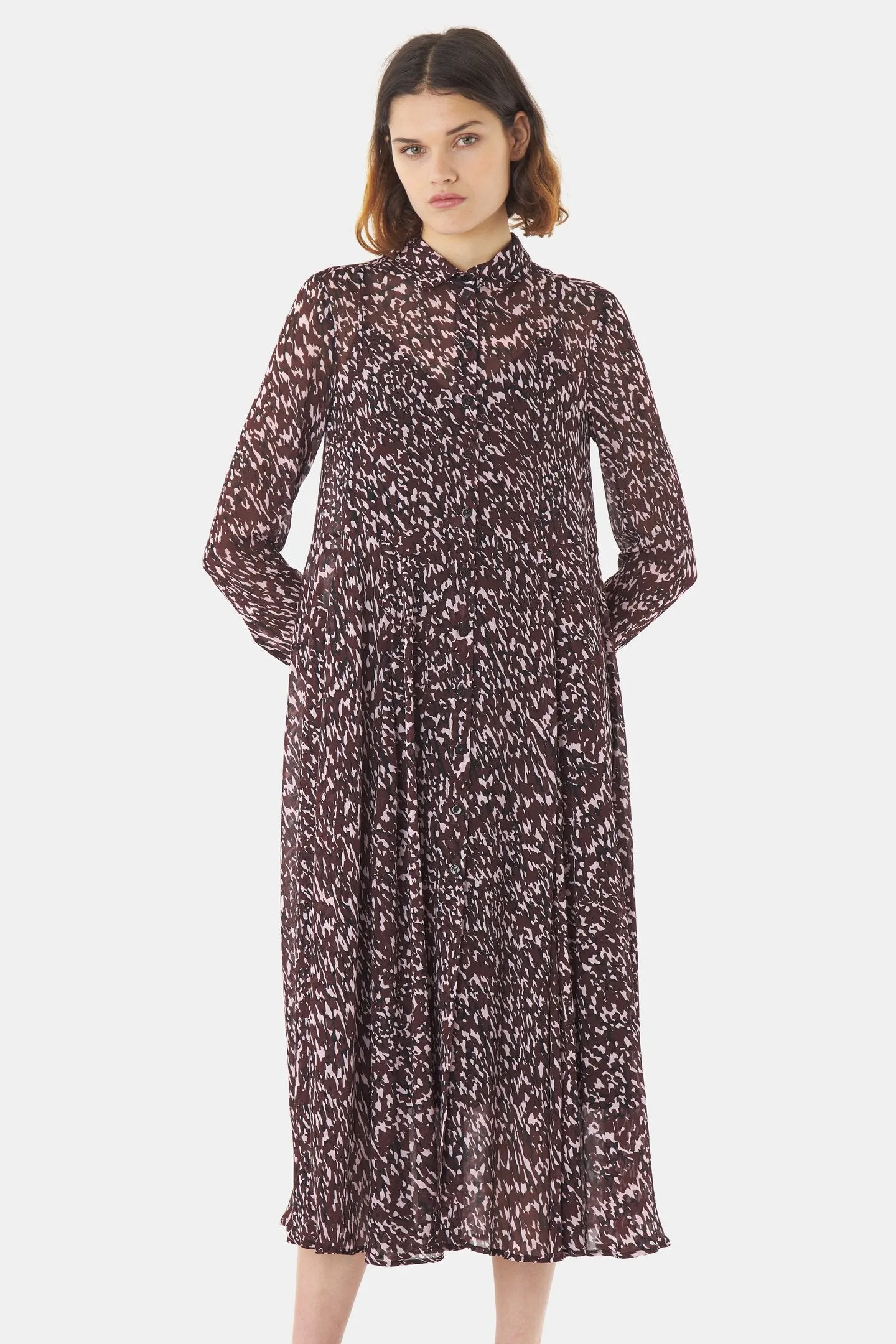 Kate Sylvester Conor Shirt Dress - Black Espresso