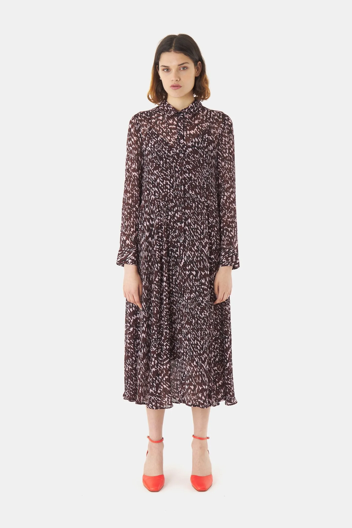 Kate Sylvester Conor Shirt Dress - Black Espresso
