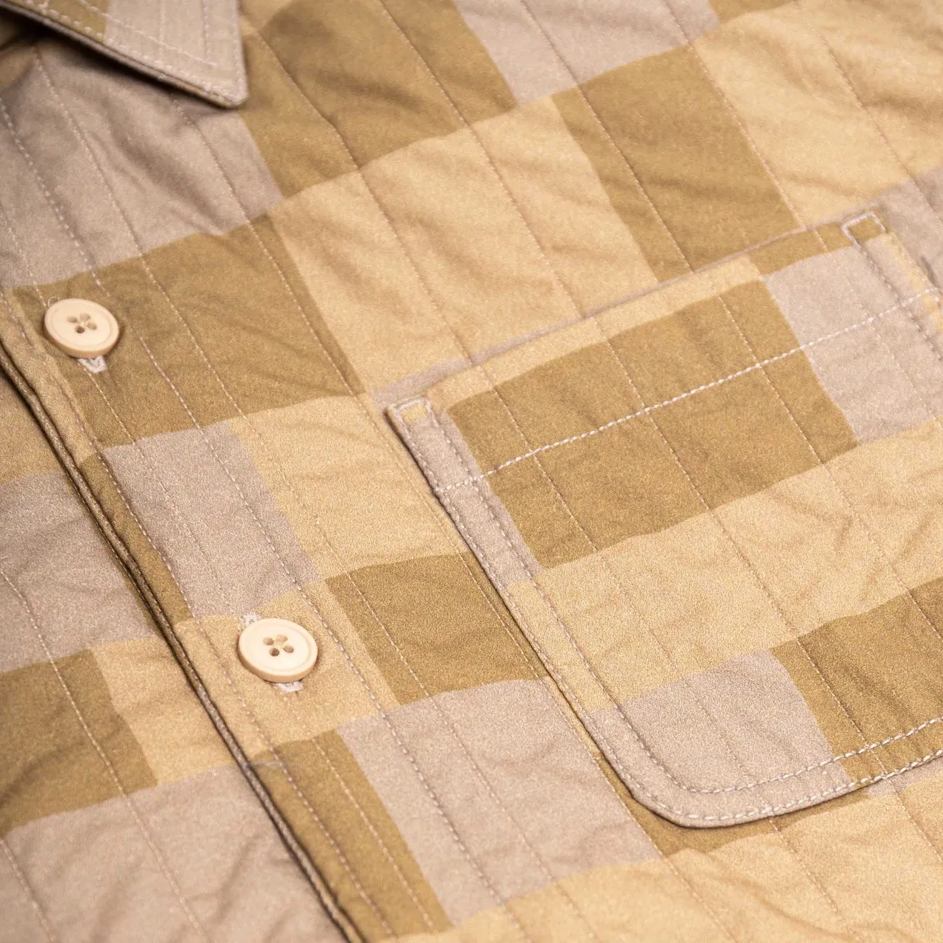 Kestin Quilted Ormiston Shirt Tan