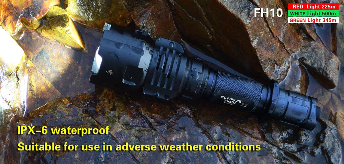 Klarus FH10 CREE XP-L HI V3 LED 3 Colors Flashlight - 700 Lumens