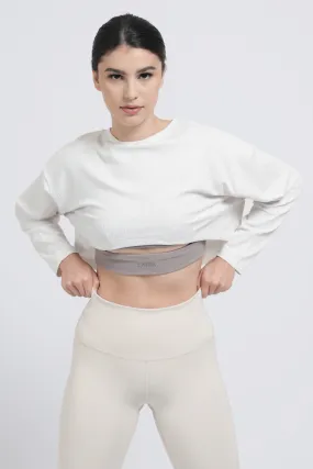 LAICA Crop Sweatshirt - Bone